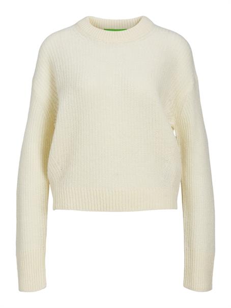 JXEMBER FLUFFY CREW NECK KNIT vanilla ice