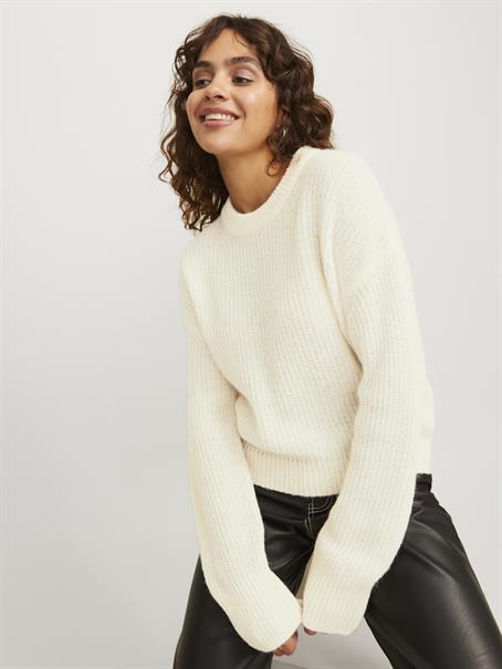 JXEMBER FLUFFY CREW NECK KNIT vanilla ice