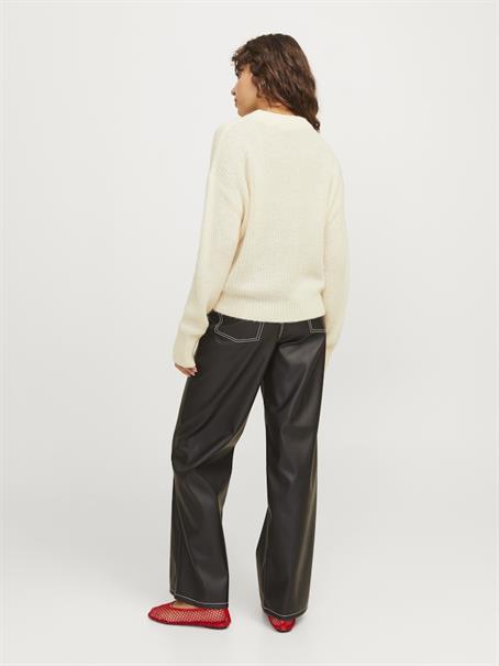 JXEMBER FLUFFY CREW NECK KNIT vanilla ice