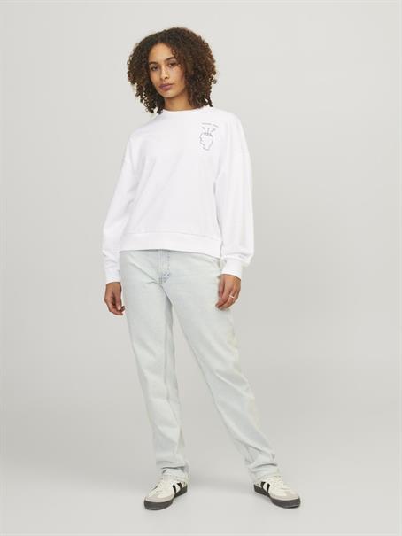 JXENYA RLX SHORT LS CREW SWT bright white