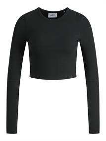 JXFELINE STR LS RIB TEE JRS NOOS black
