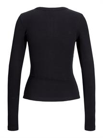 JXFIFI LS RIB CARDIGAN JRS black