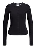 JXFIFI LS RIB CARDIGAN JRS LN black