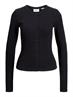 JXFIFI LS RIB CARDIGAN JRS LN black