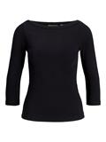 JXFIFI STR 3/4 BOATNECK TOP JRS NOOS black