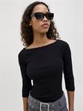 JXFIFI STR 3/4 BOATNECK TOP JRS NOOS black