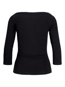 JXFIFI STR 3/4 BOATNECK TOP JRS NOOS black