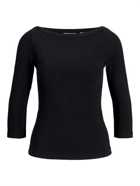 JXFIFI STR 3/4 BOATNECK TOP JRS NOOS black