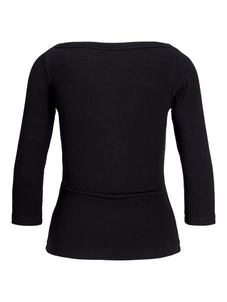JXFIFI STR 3/4 BOATNECK TOP JRS NOOS black