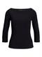 JXFIFI STR 3/4 BOATNECK TOP JRS NOOS black