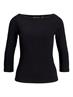 JXFIFI STR 3/4 BOATNECK TOP JRS NOOS black