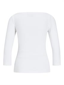 JXFIFI STR 3/4 BOATNECK TOP JRS NOOS bright white