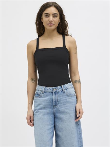 JXFIFI STR SL RIB TOP JRS SN black