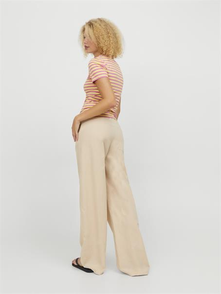 JXFLORA LINEN BLEND MW PANT WVN SN cement