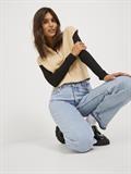 JXFLORENCE TWIST HALF ZIP VEST KNIT SN beige