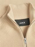 JXFLORENCE TWIST HALF ZIP VEST KNIT SN beige