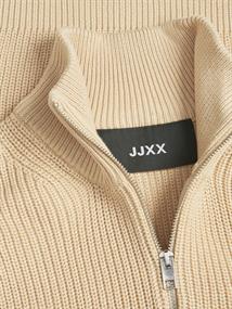 JXFLORENCE TWIST HALF ZIP VEST KNIT SN beige