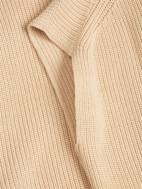 JXFLORENCE TWIST HALF ZIP VEST KNIT SN beige