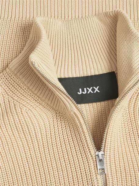 JXFLORENCE TWIST HALF ZIP VEST KNIT SN beige