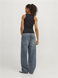 JXFOREST STR SL WASH RIB TOP JRS SN black