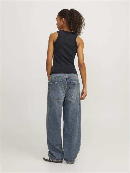 JXFOREST STR SL WASH RIB TOP JRS SN black