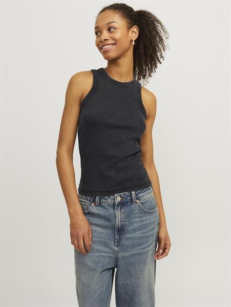 JXFOREST STR SL WASH RIB TOP JRS SN black