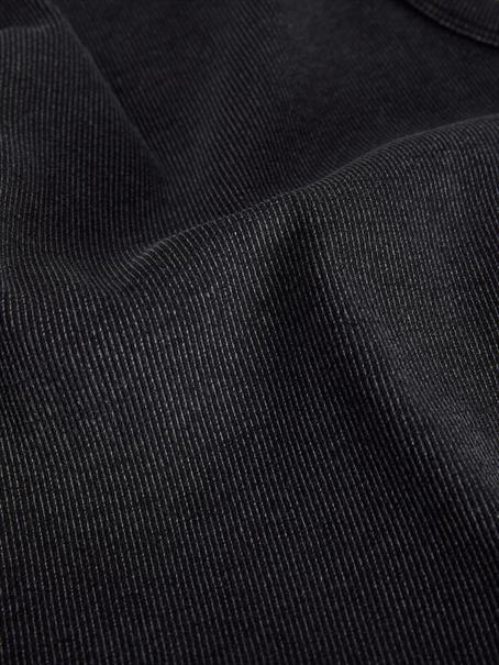 JXFOREST STR SL WASH RIB TOP JRS SN black