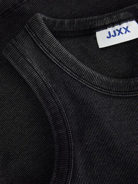 JXFOREST STR SL WASH RIB TOP JRS SN black