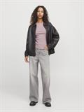 JXFOREST STR SL WASH RIB TOP JRS SN mauve shadows