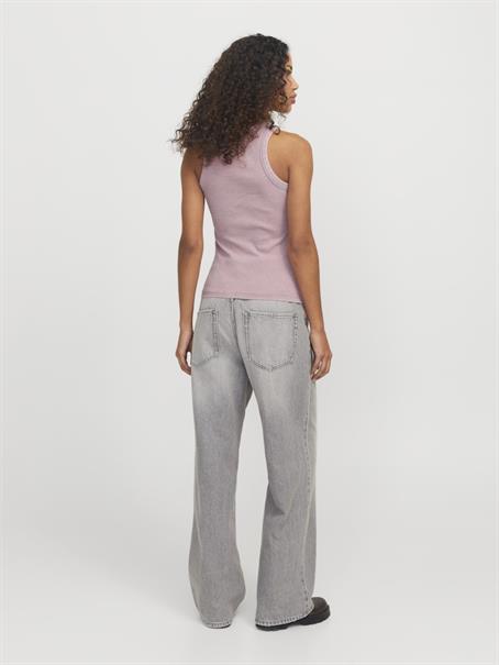 JXFOREST STR SL WASH RIB TOP JRS SN mauve shadows