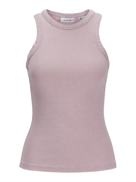 JXFOREST STR SL WASH RIB TOP JRS SN mauve shadows