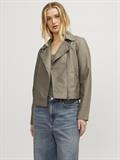 JXGAIL FAUX LEATHER BIKER JACKET NOOS brindle