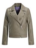 JXGAIL FAUX LEATHER BIKER JACKET NOOS brindle