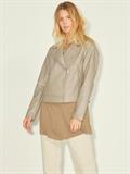 JXGAIL FAUX LEATHER BIKER JACKET NOOS brindle