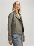 JXGAIL FAUX LEATHER BIKER JACKET NOOS brindle