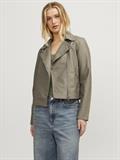 JXGAIL FAUX LEATHER BIKER JACKET NOOS brindle