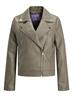 JXGAIL FAUX LEATHER BIKER JACKET NOOS brindle