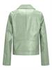 JXGAIL FAUX LEATHER BIKER JACKET NOOS smoke green