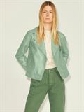 JXGAIL FAUX LEATHER BIKER JACKET NOOS smoke green