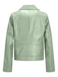 JXGAIL FAUX LEATHER BIKER JACKET NOOS smoke green