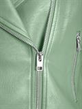 JXGAIL FAUX LEATHER BIKER JACKET NOOS smoke green