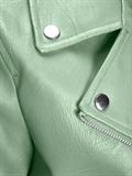 JXGAIL FAUX LEATHER BIKER JACKET NOOS smoke green