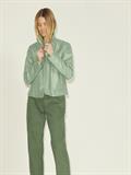 JXGAIL FAUX LEATHER BIKER JACKET NOOS smoke green