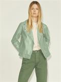 JXGAIL FAUX LEATHER BIKER JACKET NOOS smoke green