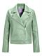 JXGAIL FAUX LEATHER BIKER JACKET NOOS smoke green