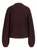 JXGLORIA GLOBAL CREW NECK KNIT fudge