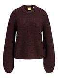 JXGLORIA GLOBAL CREW NECK KNIT fudge