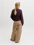 JXGLORIA GLOBAL CREW NECK KNIT fudge