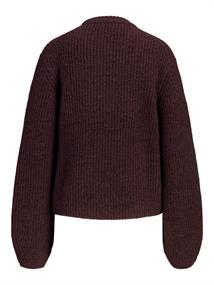 JXGLORIA GLOBAL CREW NECK KNIT fudge