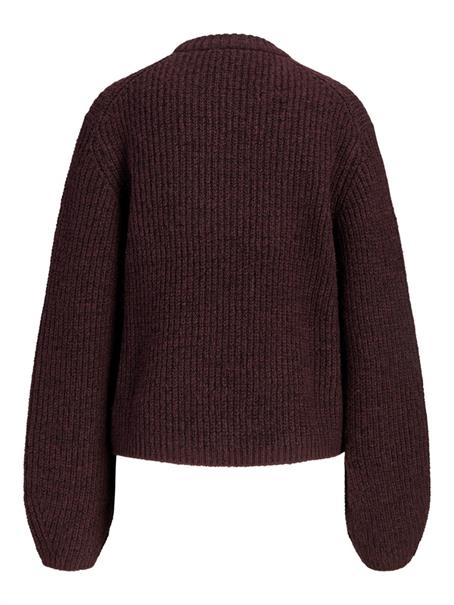 JXGLORIA GLOBAL CREW NECK KNIT fudge
